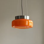 Visoka svetilka BonBon, oranžna, Ø 25 cm, steklo