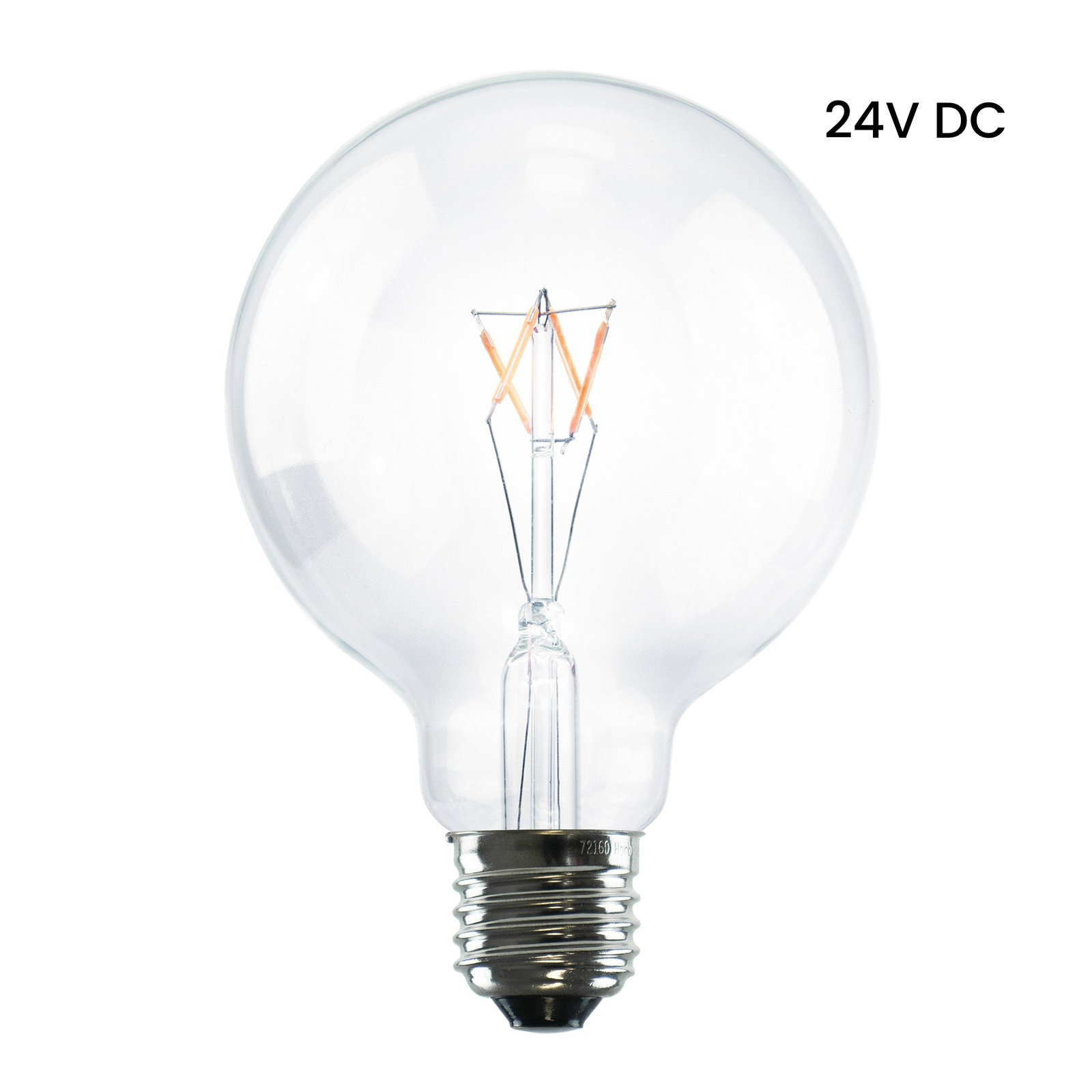 SEGULA LED-Globelampe 24V DC E27 G95 3W 927 Filament