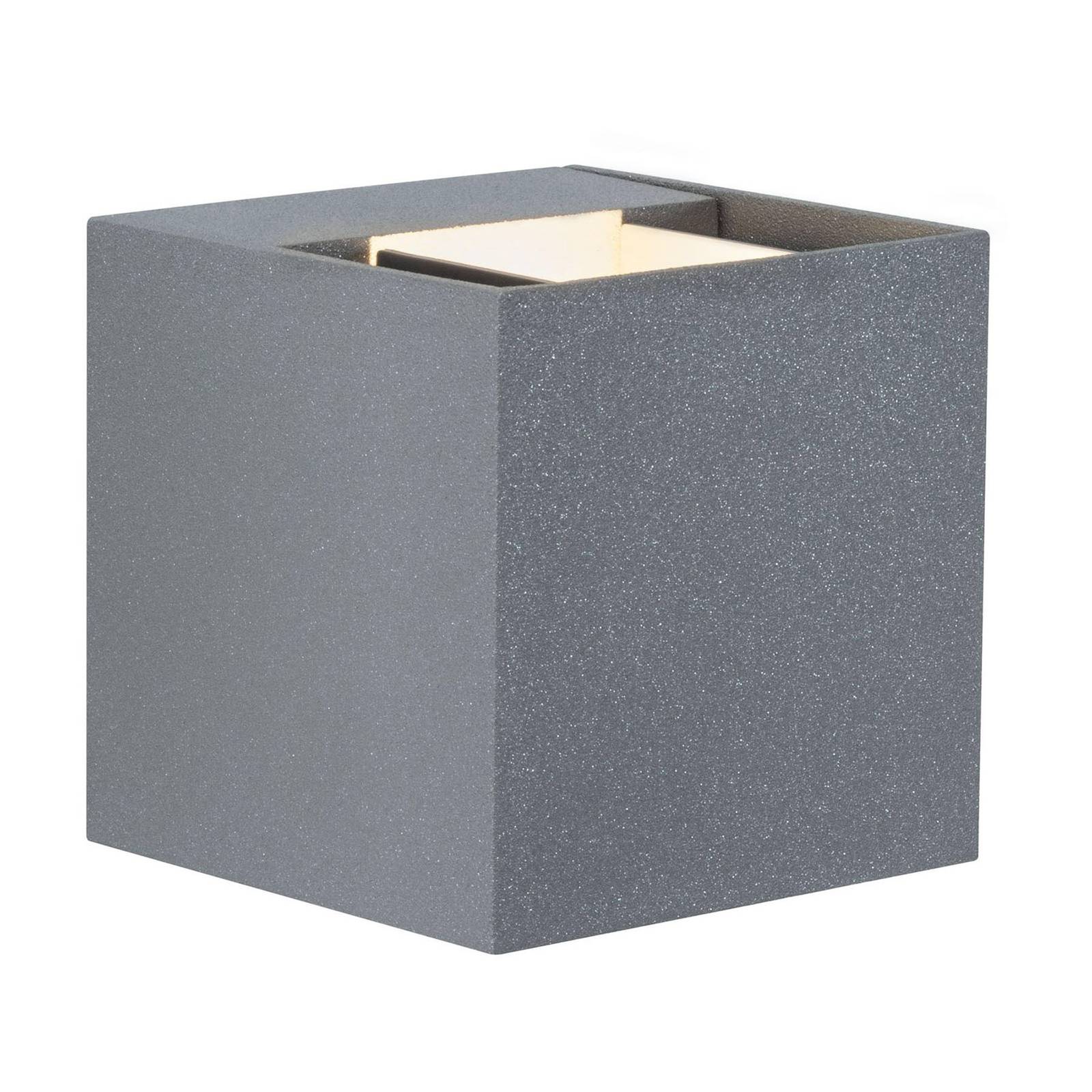 Paulmann LED Wandleuchte Cybo 2x3,5W 2700K IP65 Grau Aluminium | Einzelleuchte für Außenbereich, IP65 strahlwassergeschützt, Ausstrahlwinkel individuell einstellbar, warmweiß 2700K
