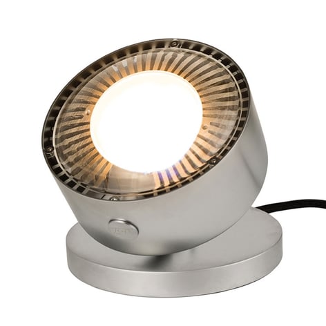 LED-Tischstrahler Puk Maxx Spot in Metall-Optik