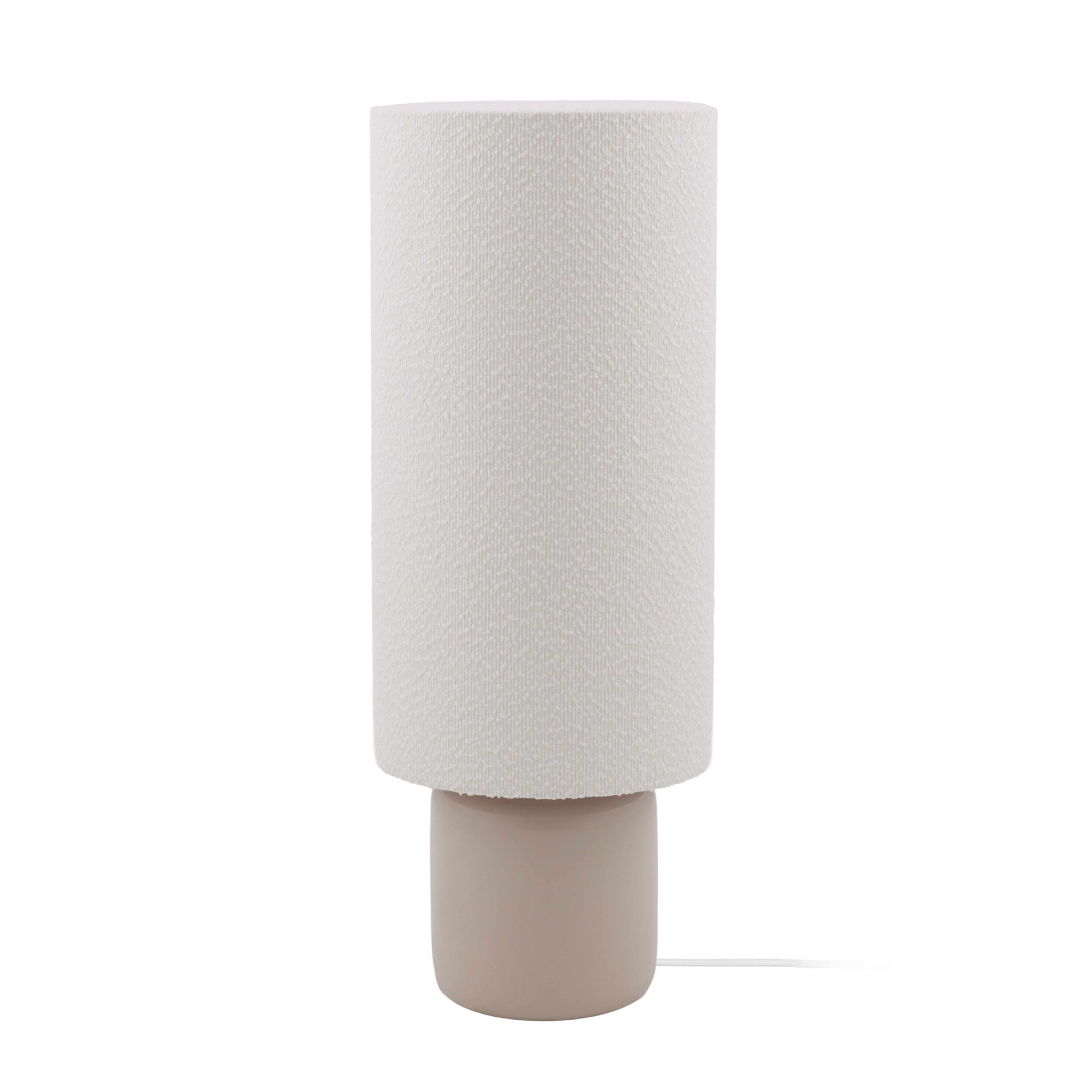 Lampada da tavolo Florian, bianco/beige, altezza 80 cm - Globen Lighting