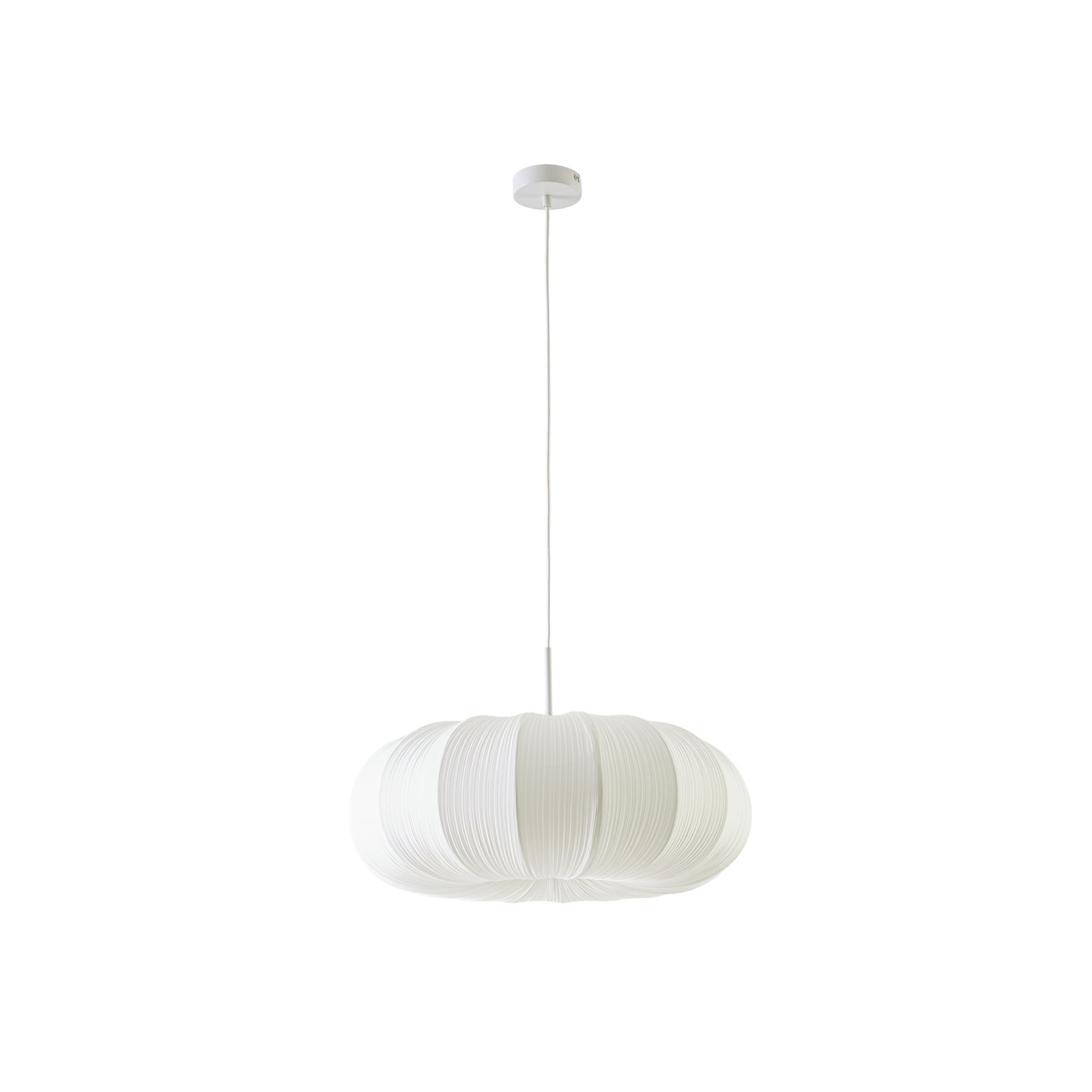 Lindby hanglamp Marielle, Ø 55 cm, wit, textiel, 3x E27 Lindby hanglamp Marielle, Ø 55 cm, wit, textiel, 3x E27