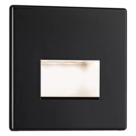 Lampenwelt Paulmann LED-Wandeinbauleuchte Edge, schwarz