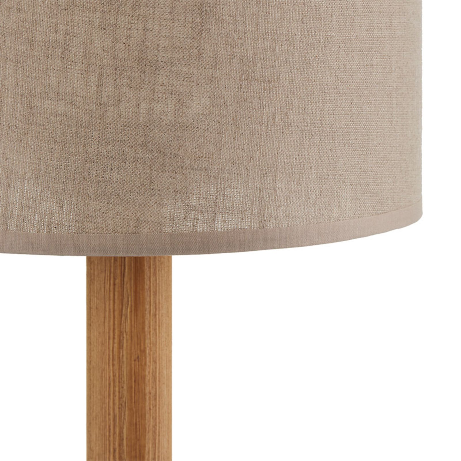 Deva Nature table lamp, textile, wood