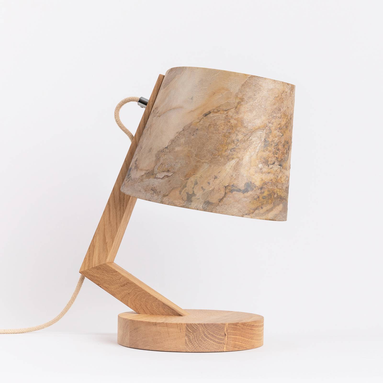 Almut von Wildheim Wooden Table Lamp - Living / Dining Room - dimmable - Country House / Rustic - Brown