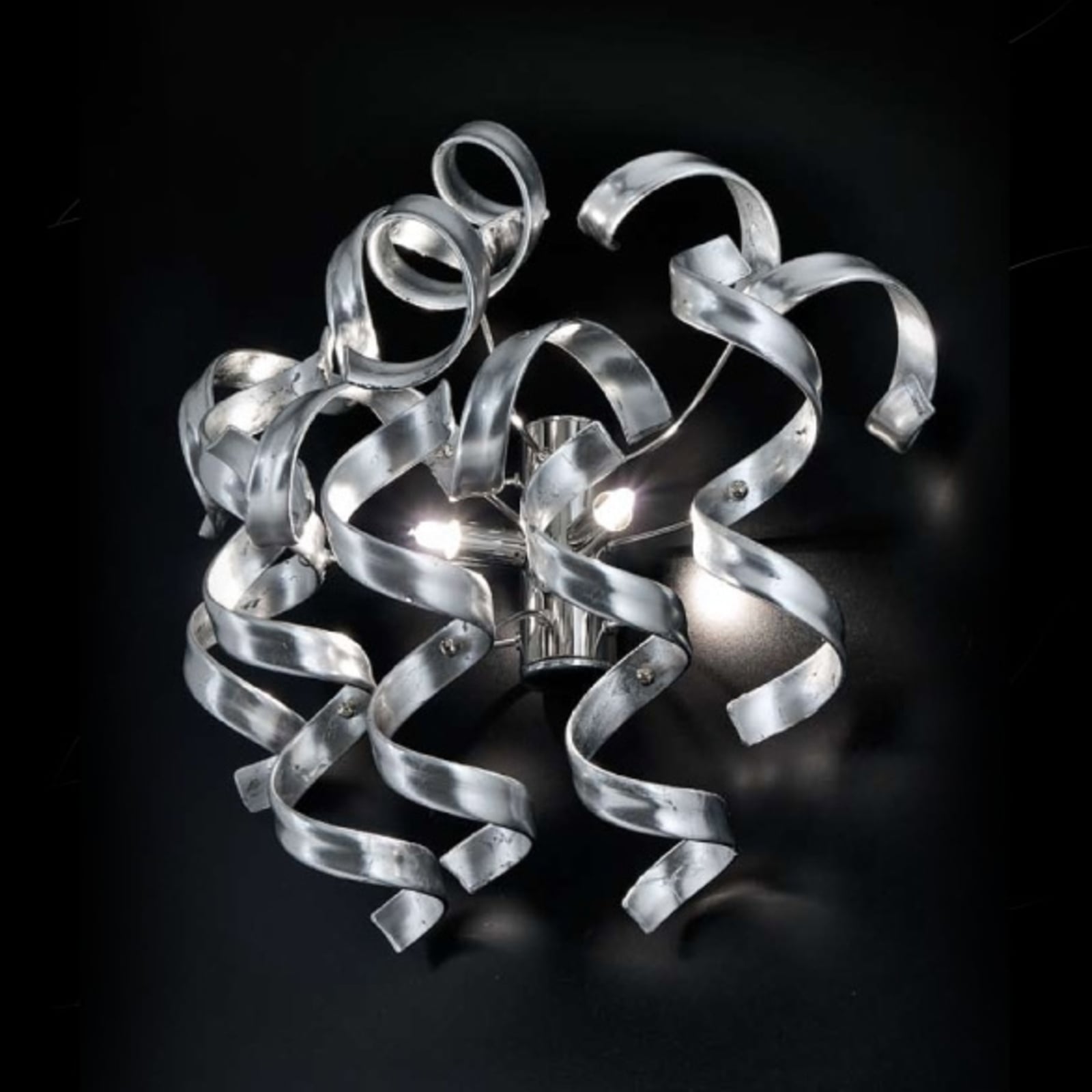 Mettallux Exclusive wall light Silver, for Living / Dining Room, metal, glass, G9, 40 W, energy efficiency: A++