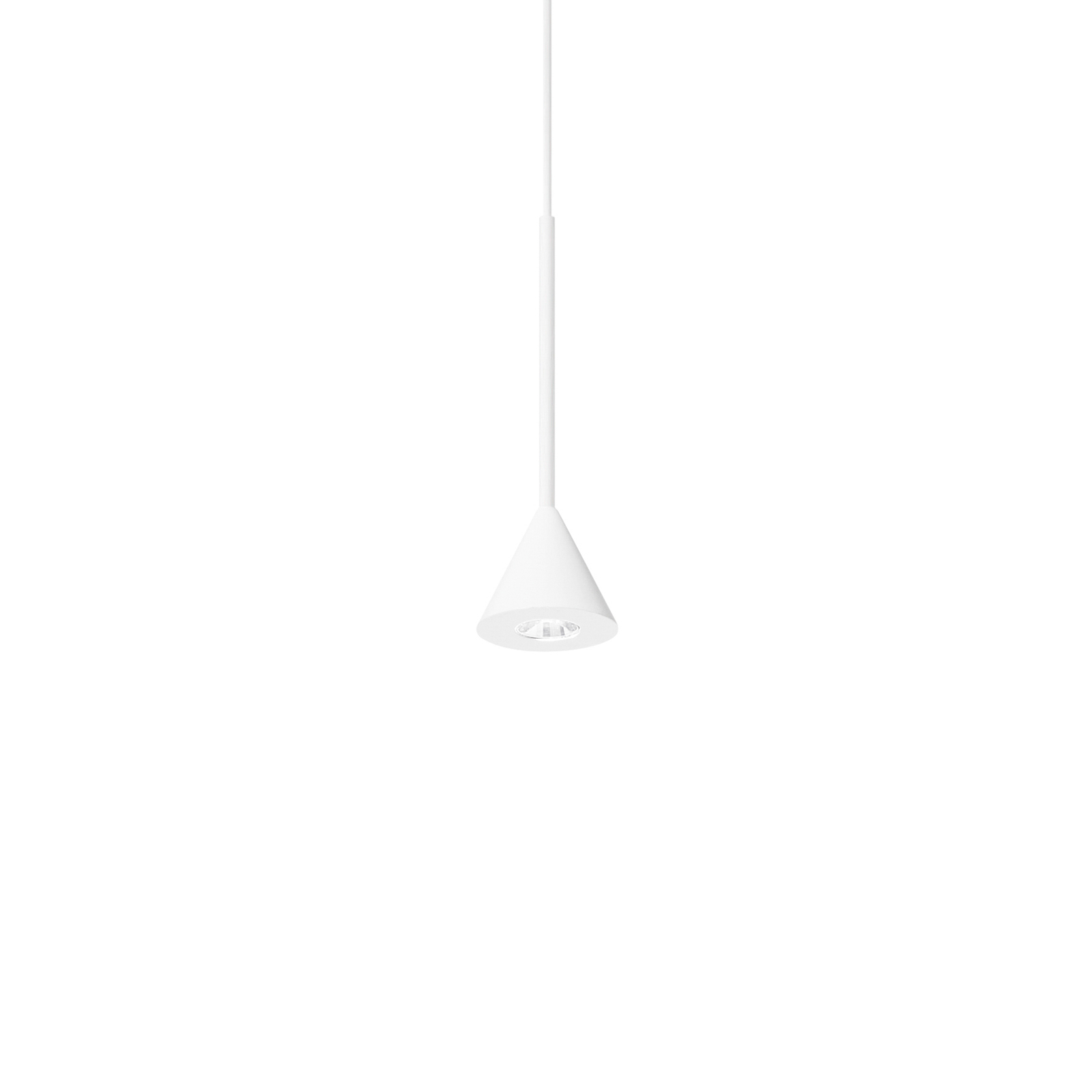 Ideal Lux suspension LED Archimede Cono, blanc, métal
