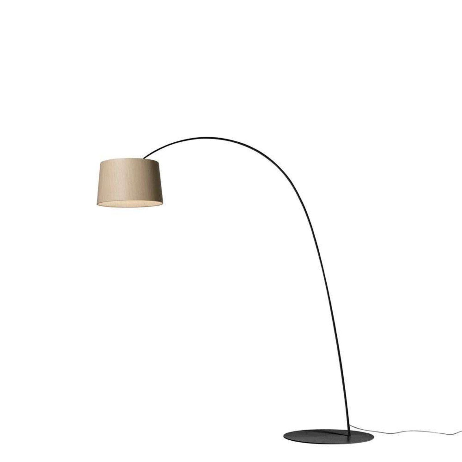 Twiggy LED Lampadar Black/Wood - Foscarini