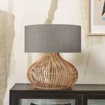 Good & Mojo Kalahari tafellamp 47cm donker linnen