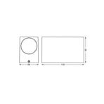 Candeeiro de parede exterior OSRAM ENDURA CLASSIC SQUARE, preta, up/down