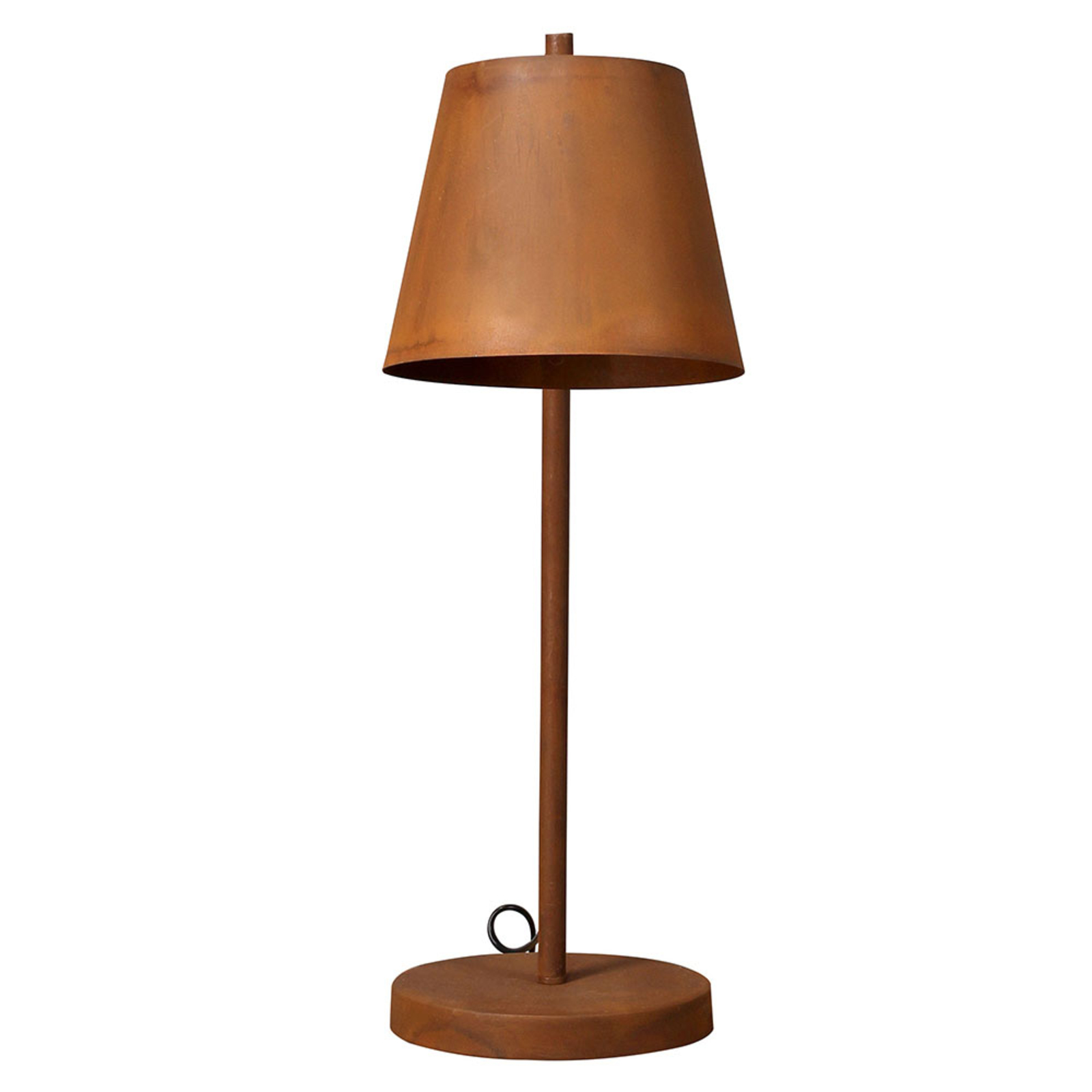 Colt table lamp, one-bulb, patina