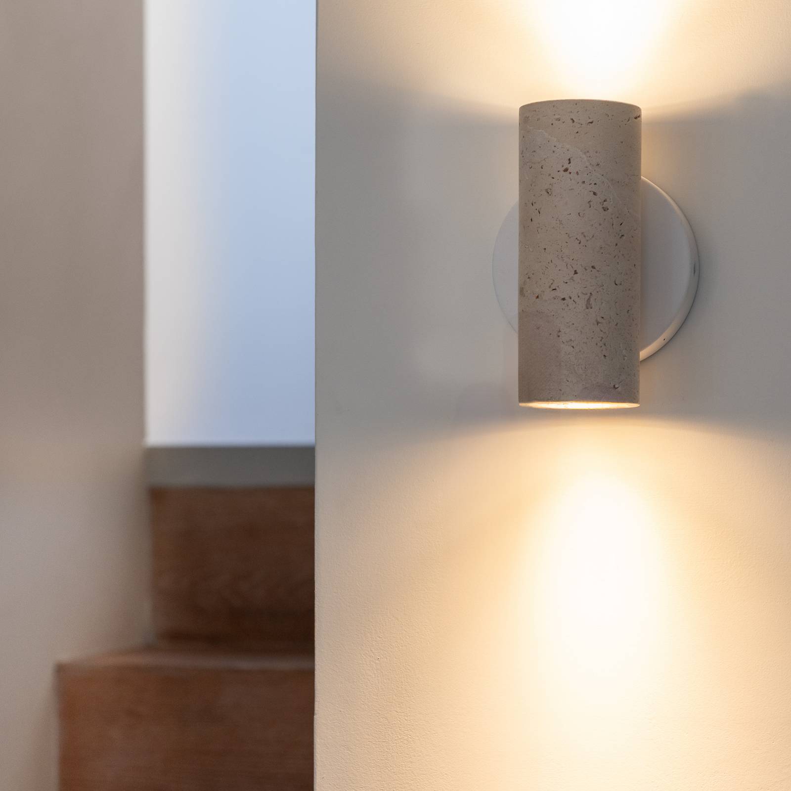  It´s About Romi It's About Romi Wandlampe Tivoli, Weiß, Travertin, Stecker 