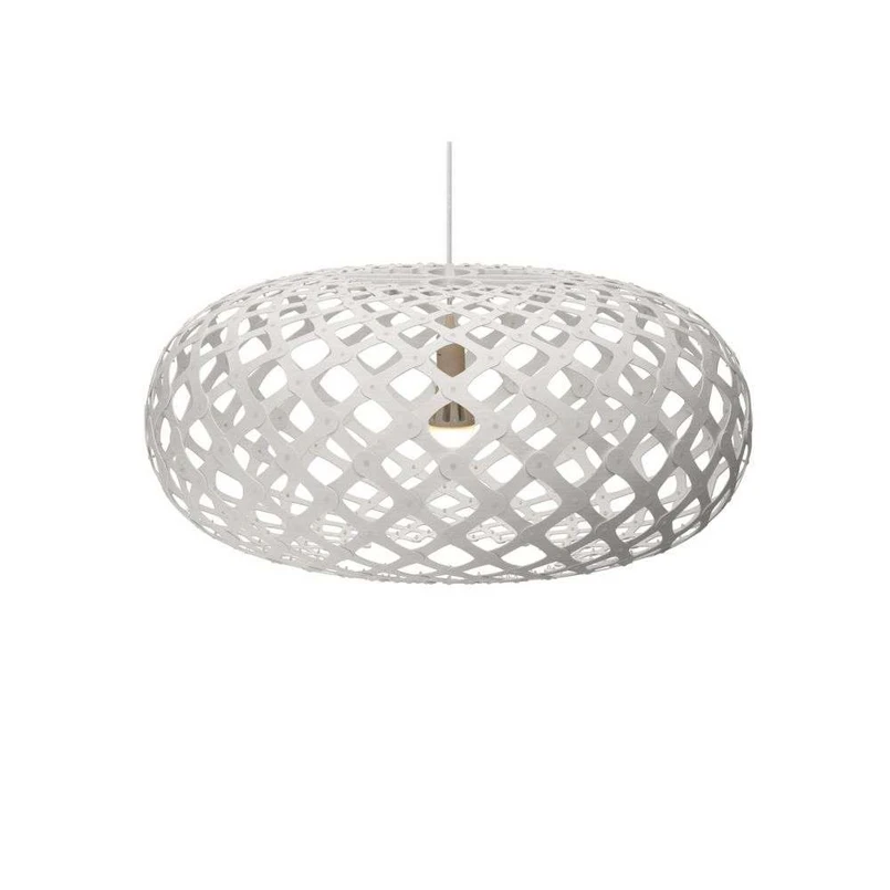 David Trubridge ltd - Kina Pendelleuchte Ø80 Weiß 2 Seiten David Trubridge