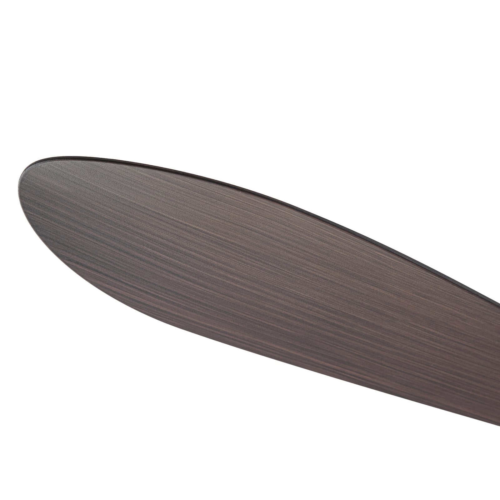 Lucande Winrod LED ceiling fan, dark wood, IP66, dimmable