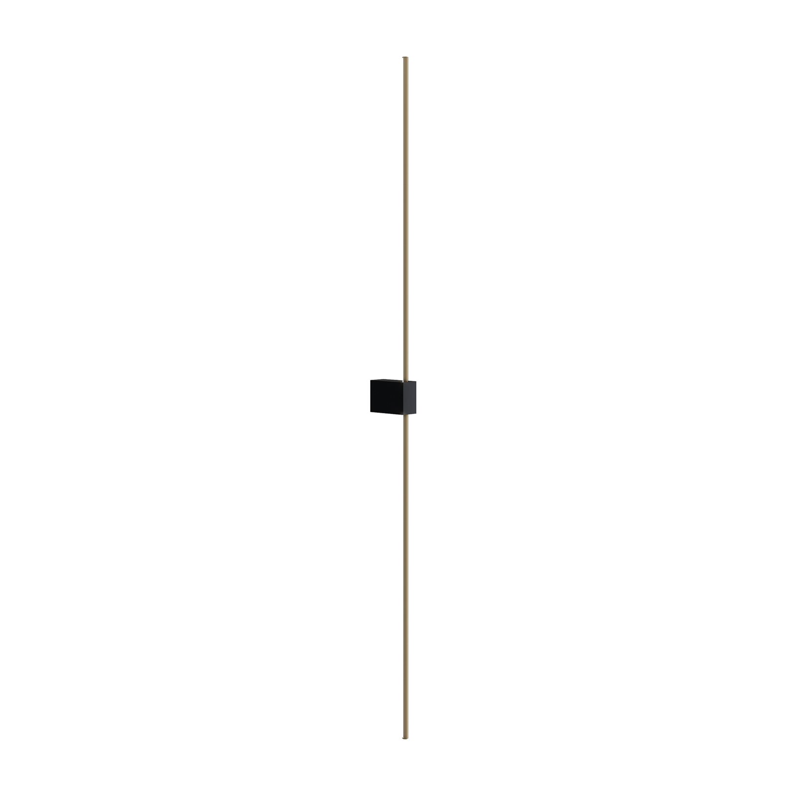 Maytoni LED-Wandleuchte Pars, 105 cm, schwarz/gold, Alu