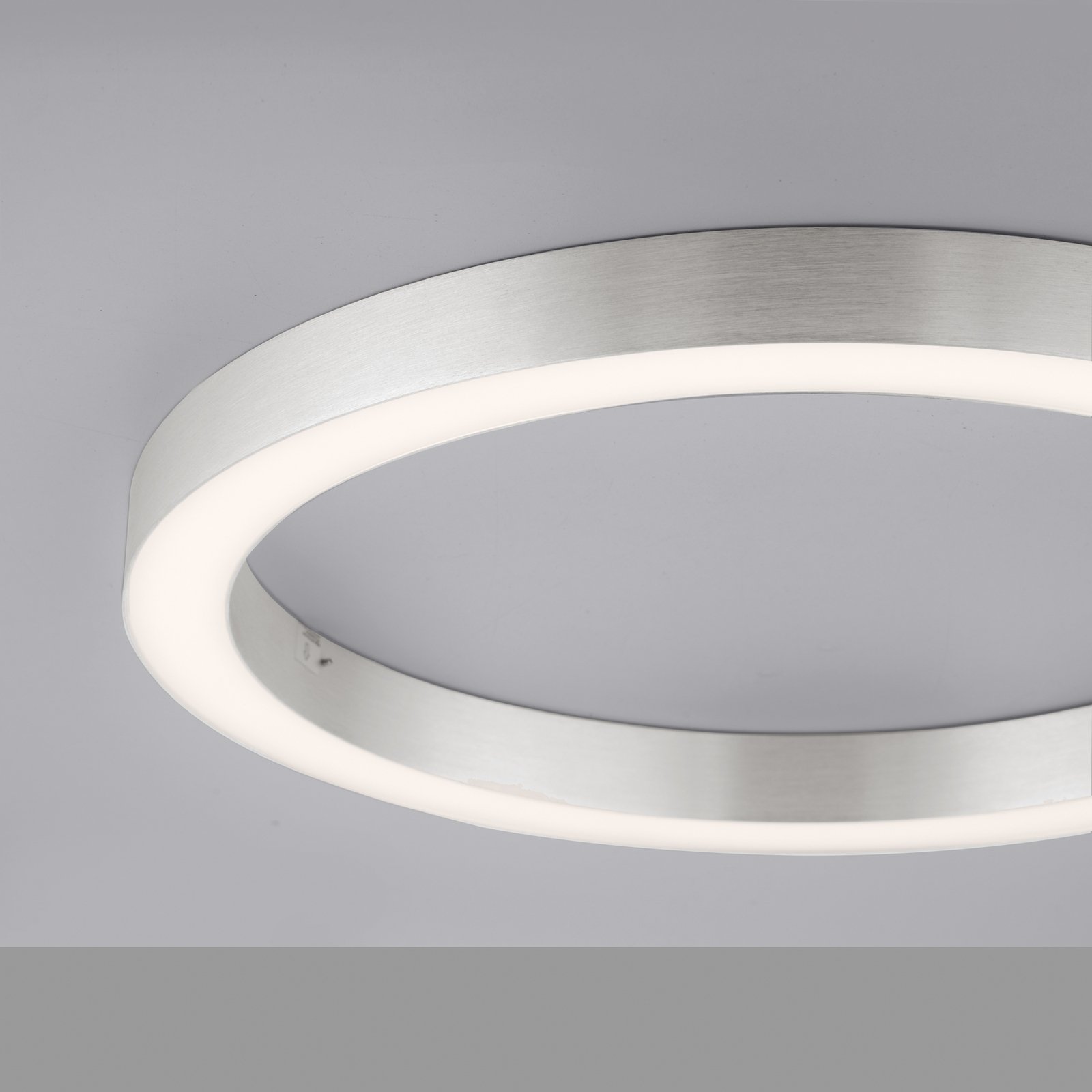Pure Lines LED plafondlamp, rond Ø50cm zilver