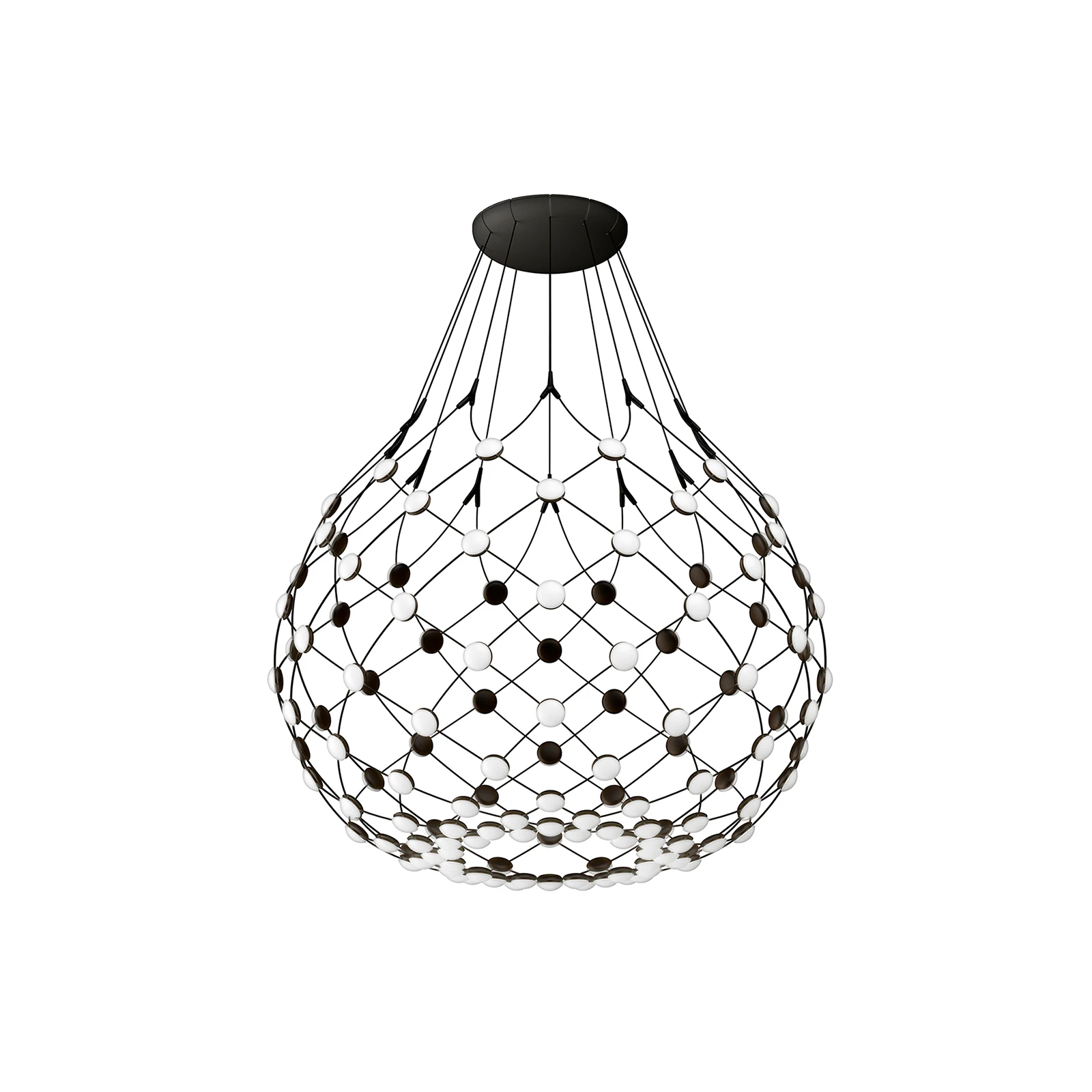Luceplan Mesh LED závesné svietidlo Ø 80 cm, 1 m záves