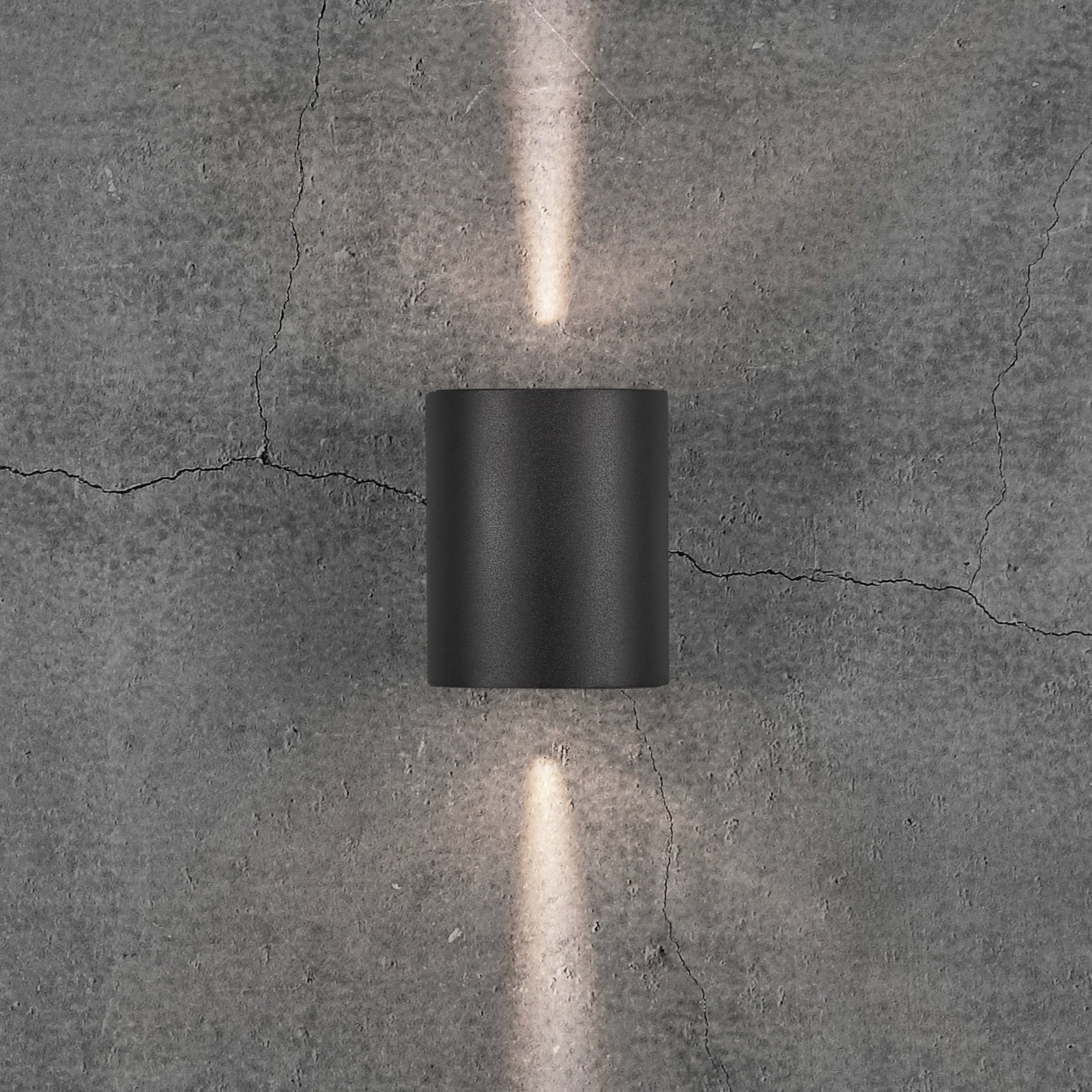 LED-Außenwandleuchte Canto 2, 10 cm, schwarz