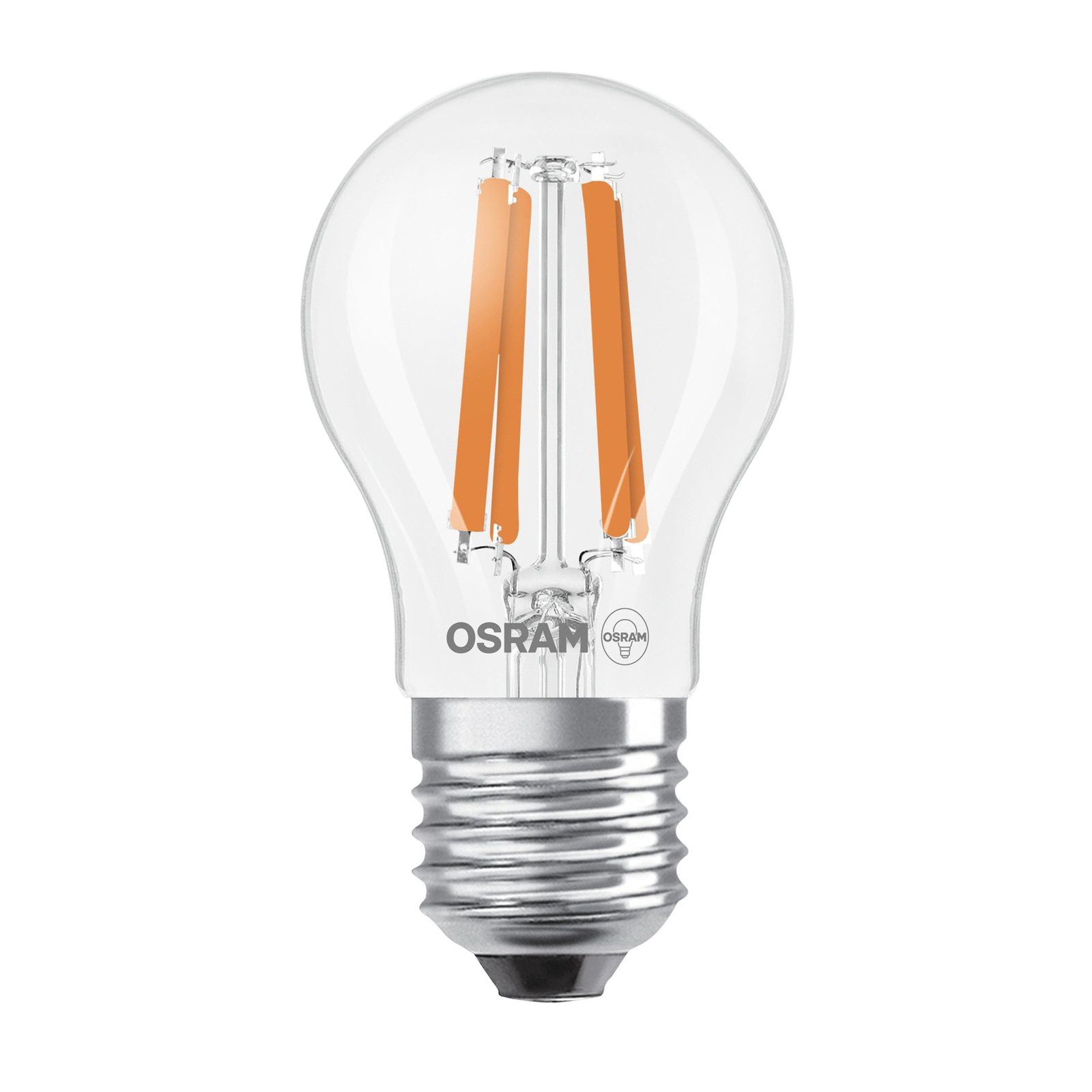 OSRAM LED lemputės lašas E27 1,2 W su siūlu 4000K 255lm