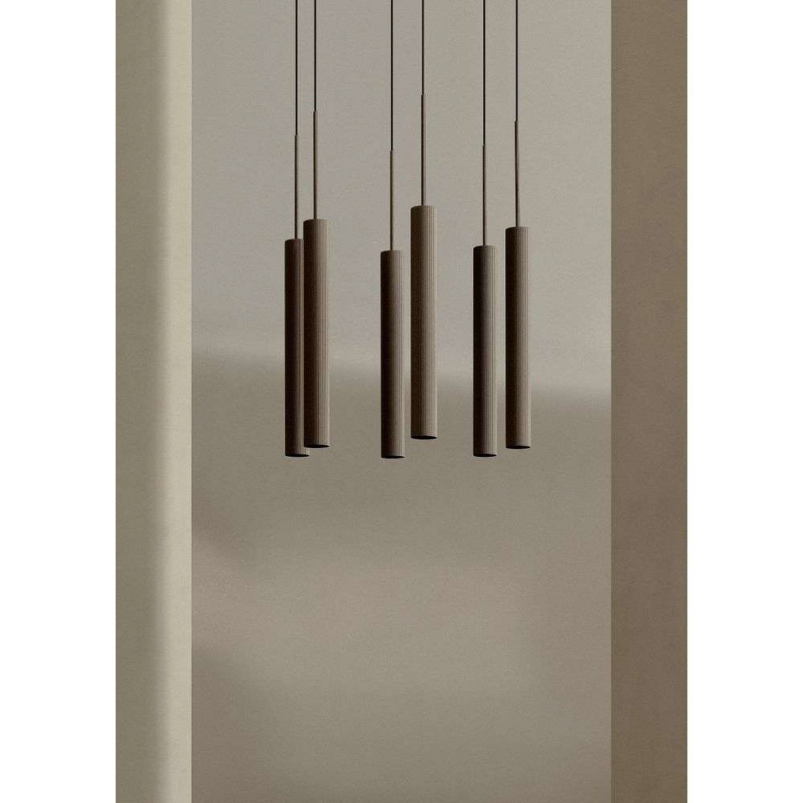 Tubulaire 6 Lampadario Alu/Anodized Bronzed - Audo Copenhagen