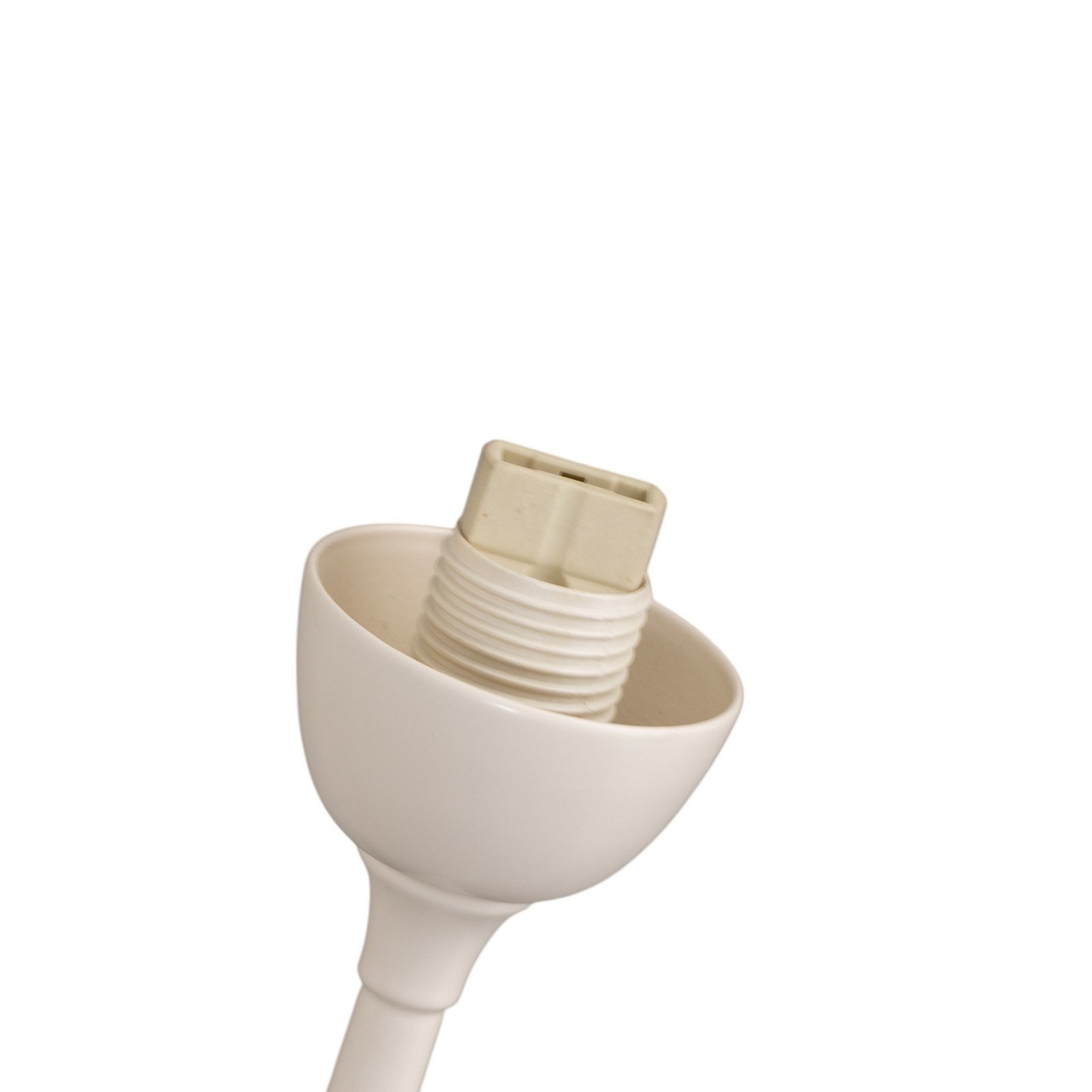 Lámpara de pie Gloriosa, crema, cristal, 9 luces