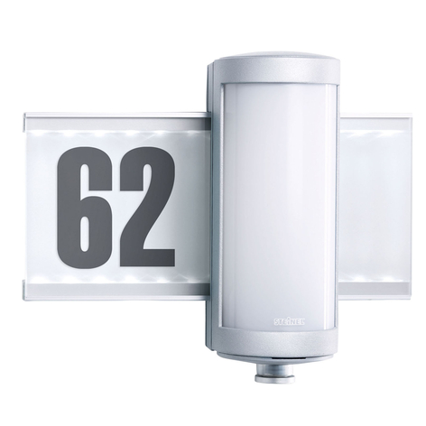 STEINEL L 625 LED-Außenwandlampe mit Sensor silber