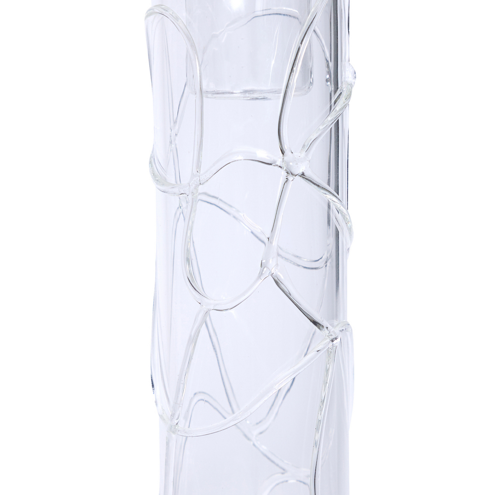 Portavelas Doodle transparente, 17 cm de altura - Hübsch