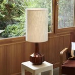 MARKET SET Lampă de masă Jimmy, maro/bej, înălțime 83 cm