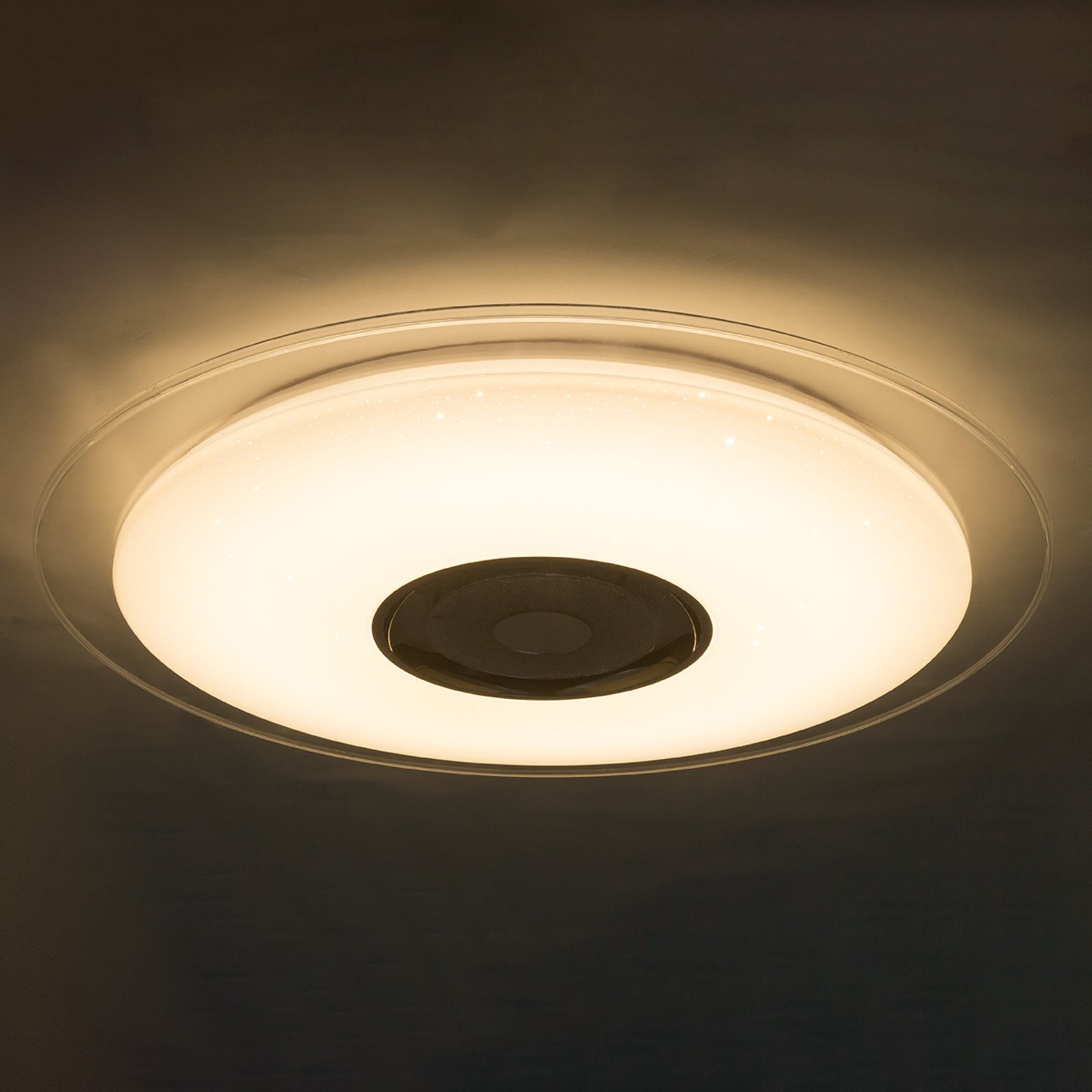 Tune LED ceiling light RGB, loudspeaker Ø 60 cm