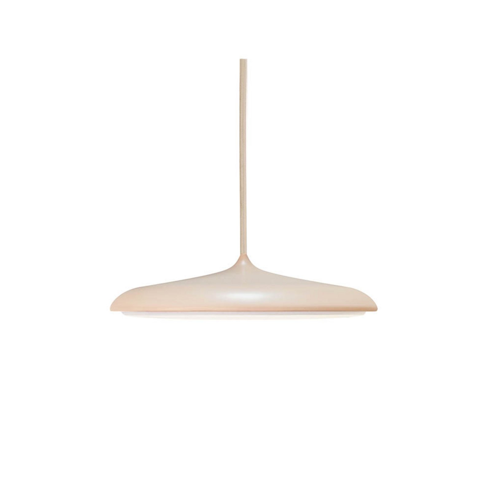 LED-Pendelleuchte Artist, Ø 25 cm, staubrosa, Metall
