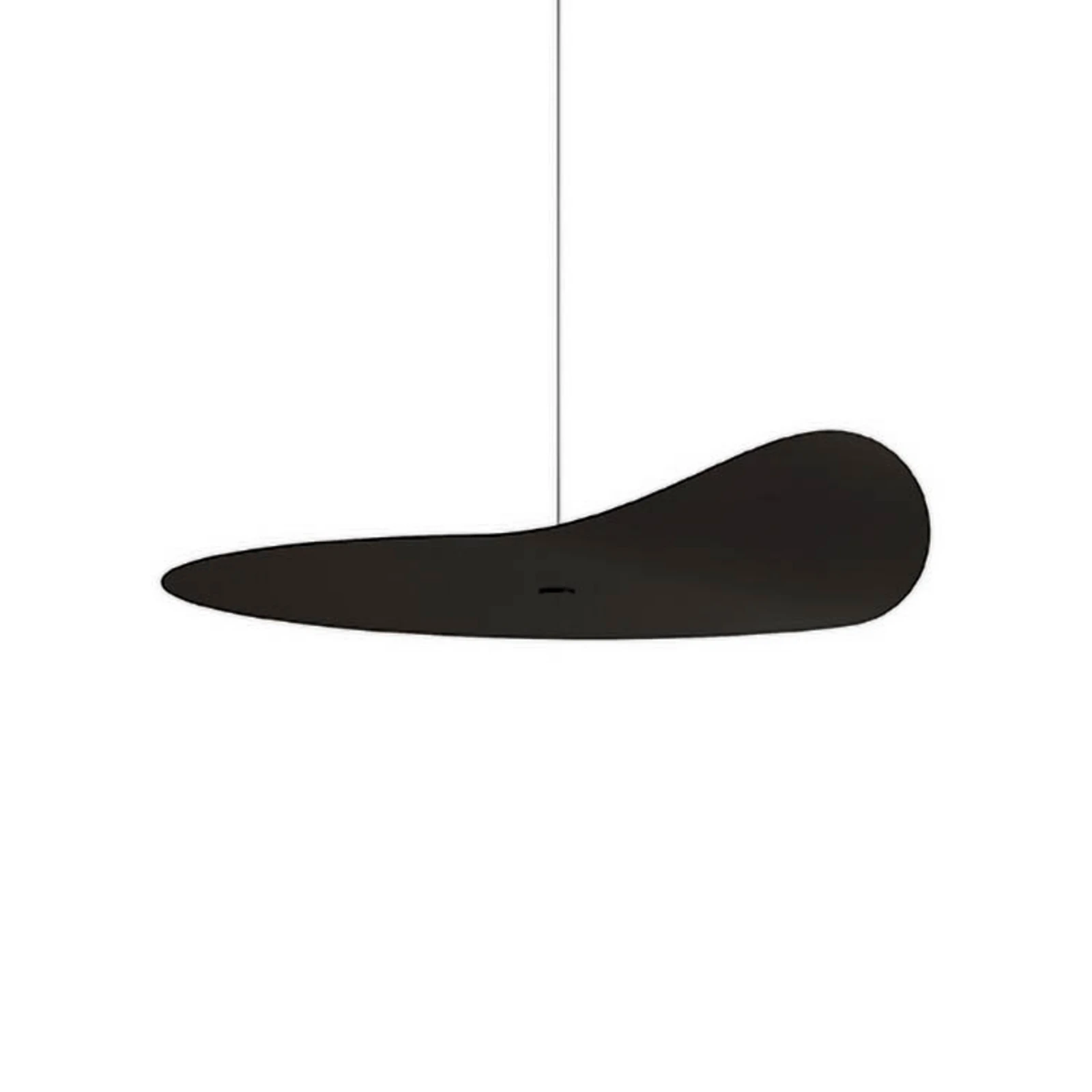 kdln Dekoelement Flow Leaf, schwarz, Ø 35 cm, hängend