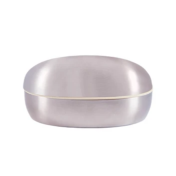 Superellipse Jewelry Box 10x8 Brushed Steel - Piet Hein