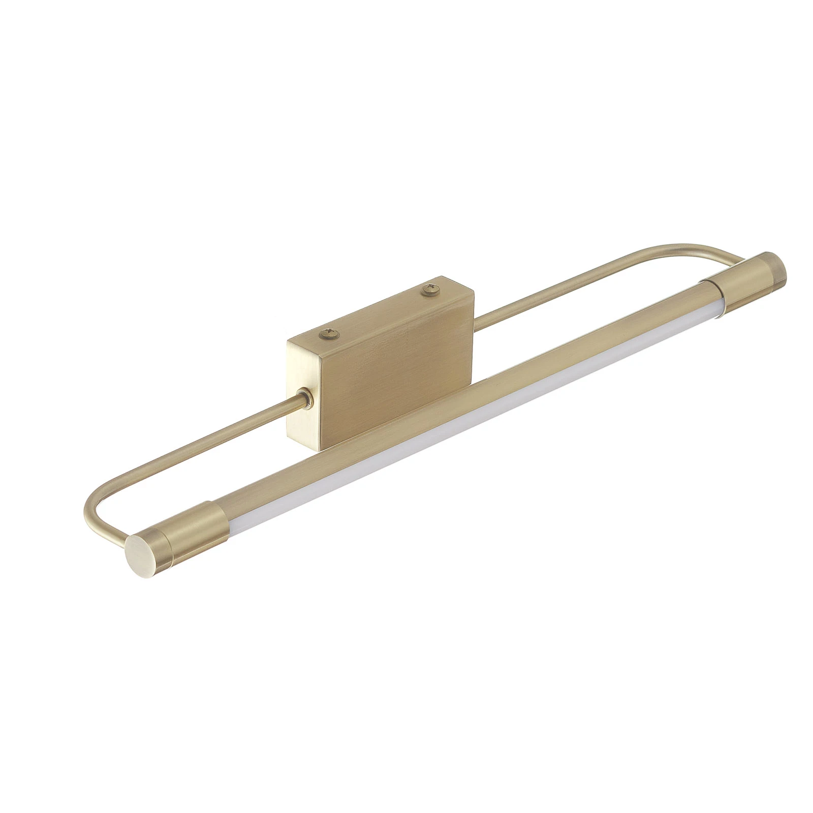 Applique LED Rapallo, ottone, IP44, 40 cm