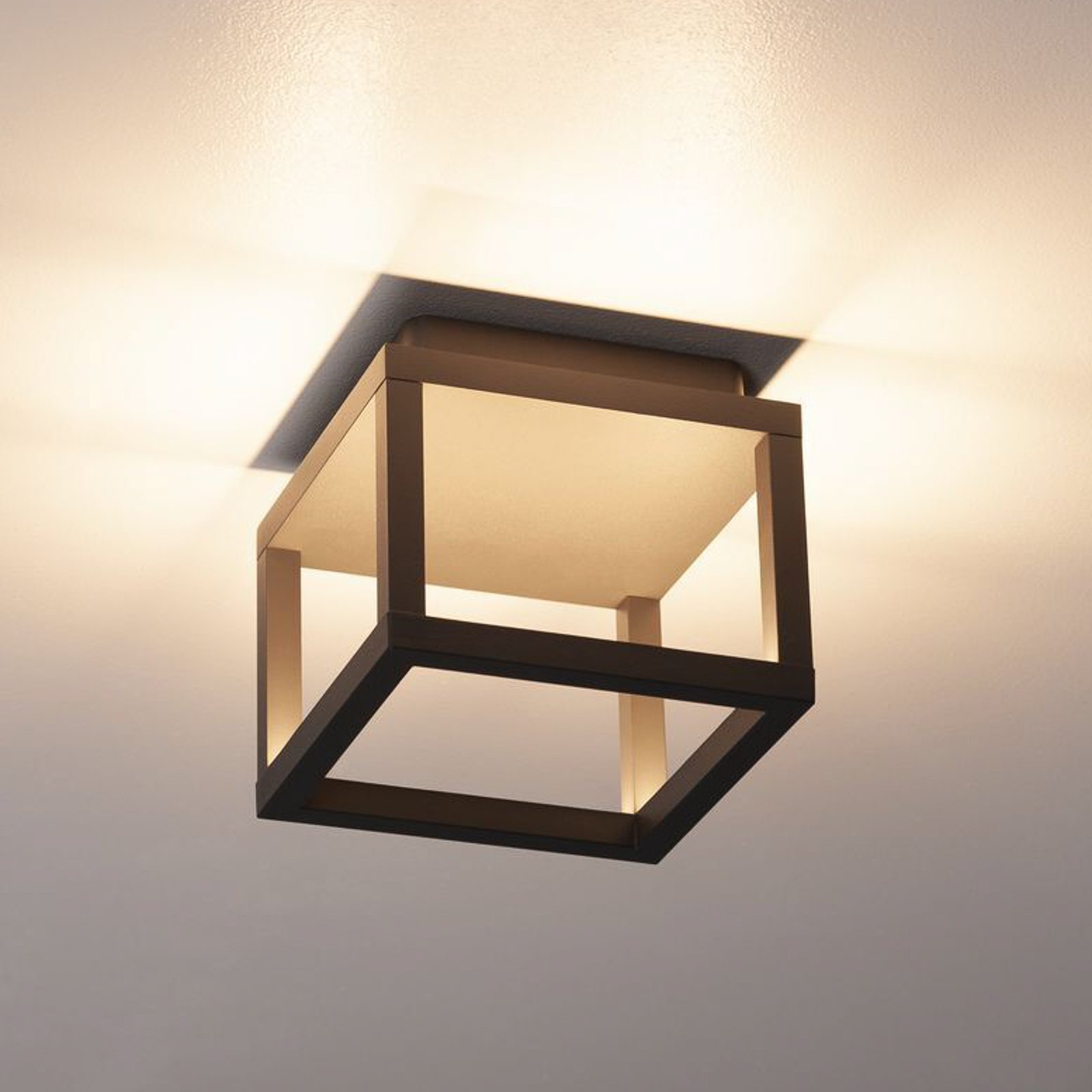 SLV Quadrulo LED outdoor ceiling lamp anthracite