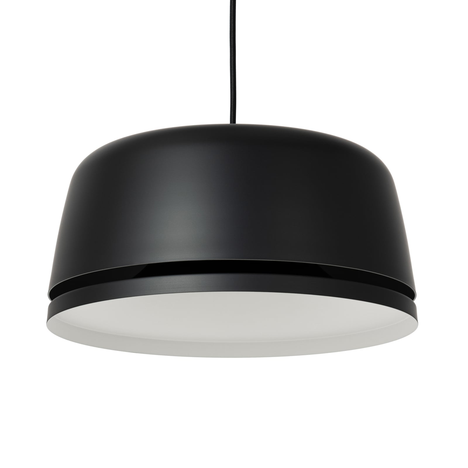 Peaks LED-hengelampe, svart, Ø 35 cm, dimbar, aluminium - Nola