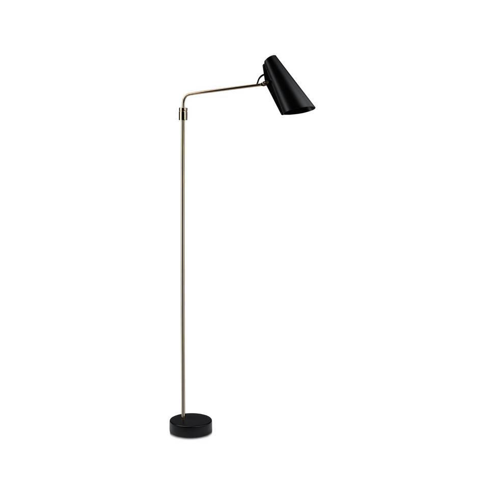 Northern Birdy Golvlampa Swing, guld / mässing från Northern