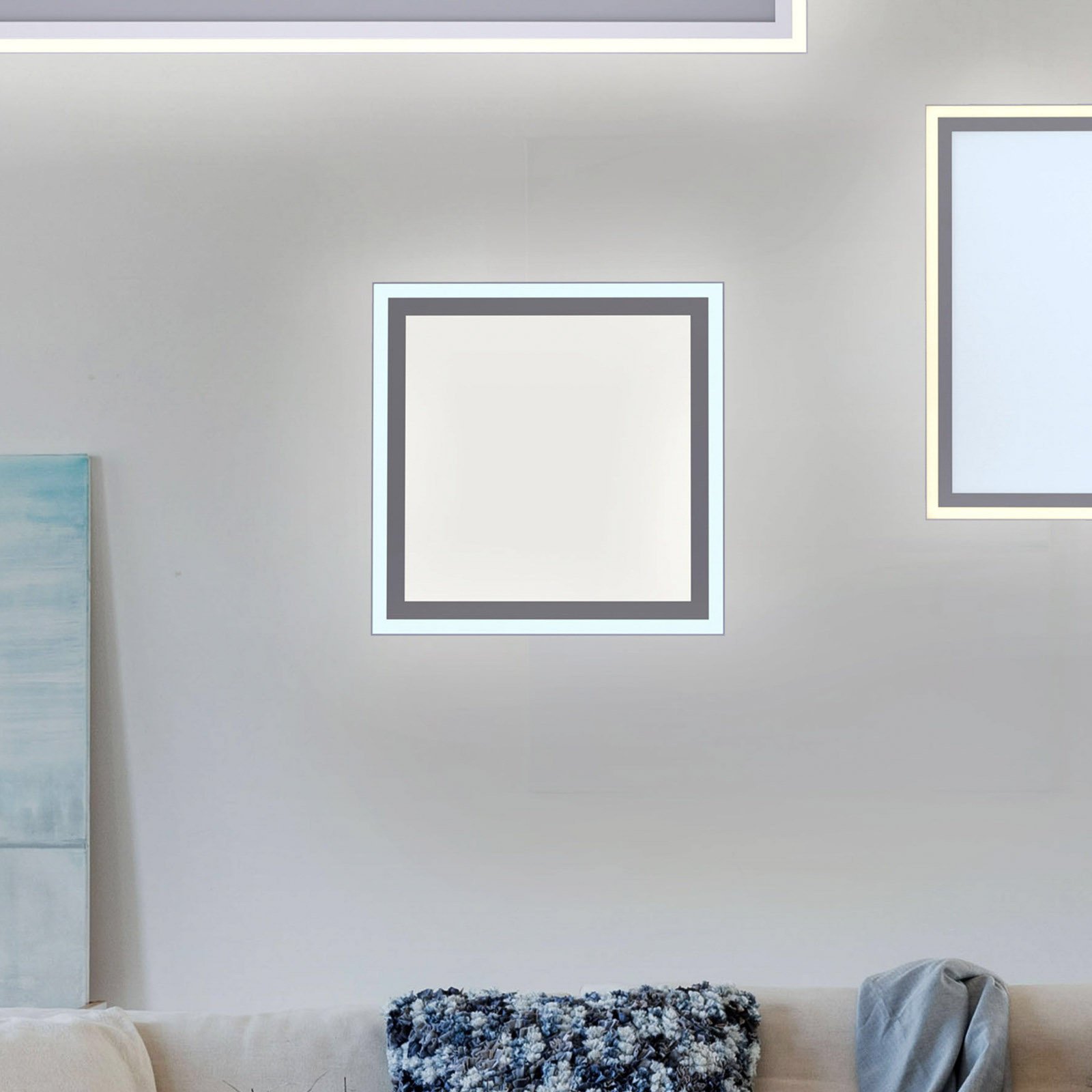 JUST LIGHT. Plafonieră LED Edging tunable white 31x31 cm - Bucătărie - modern - alb - Plastic