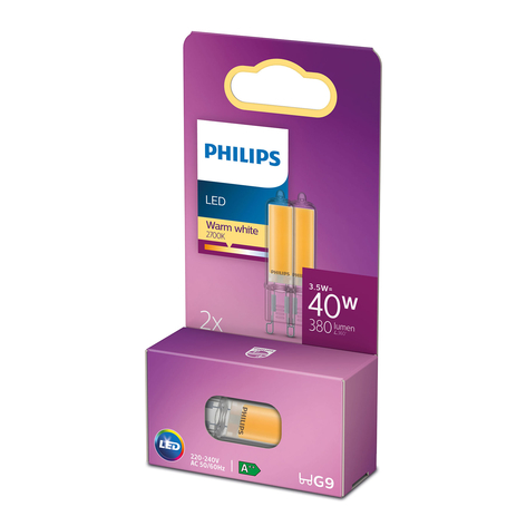 Philips LED-Stiftsockel G9 3,5W 2.700K klar 2er