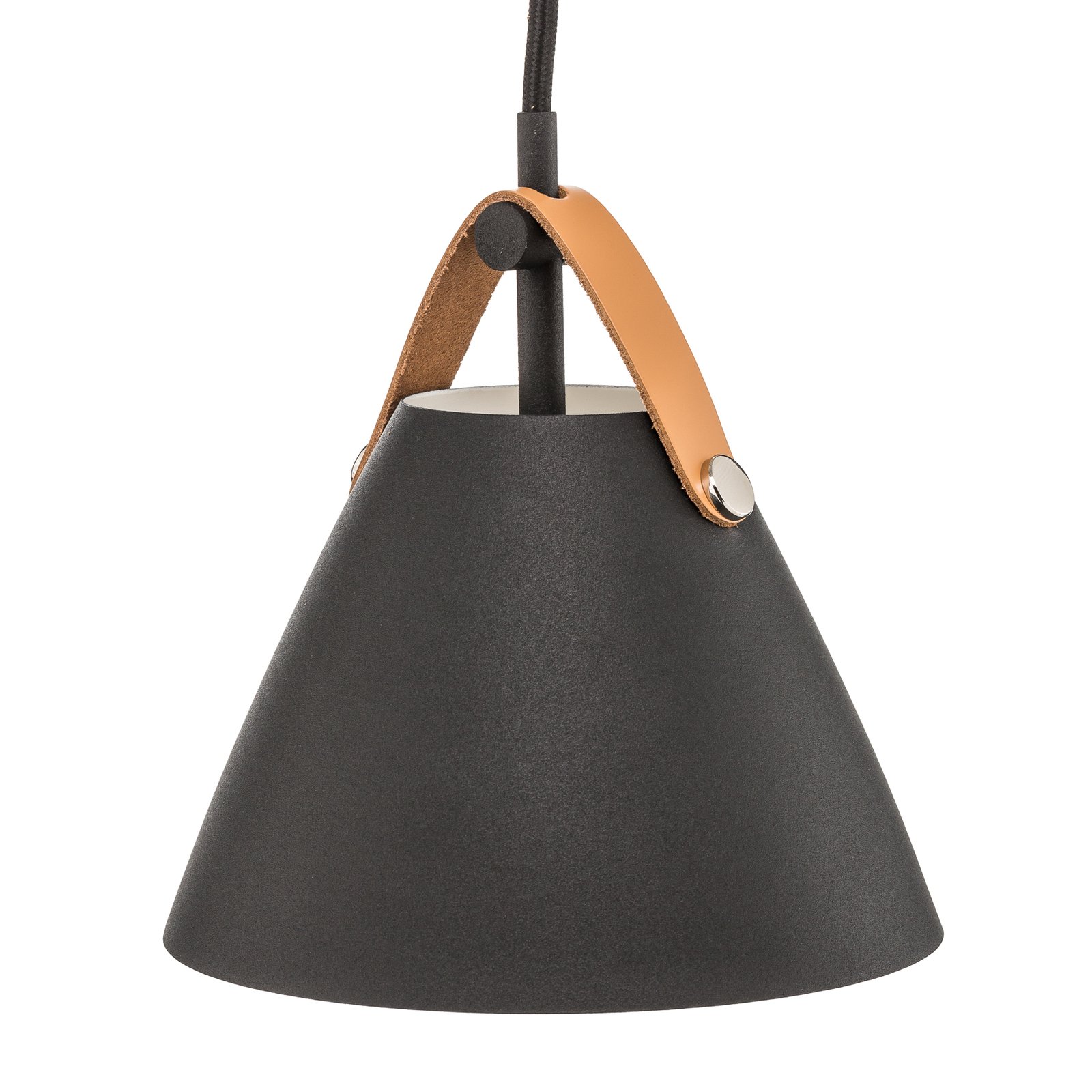 Lampa wisząca Strap, Ø 16,5 cm, czarna