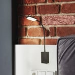 LED újratölthető asztali világítás Cielo, fekete, magasság 56 cm, műanyag