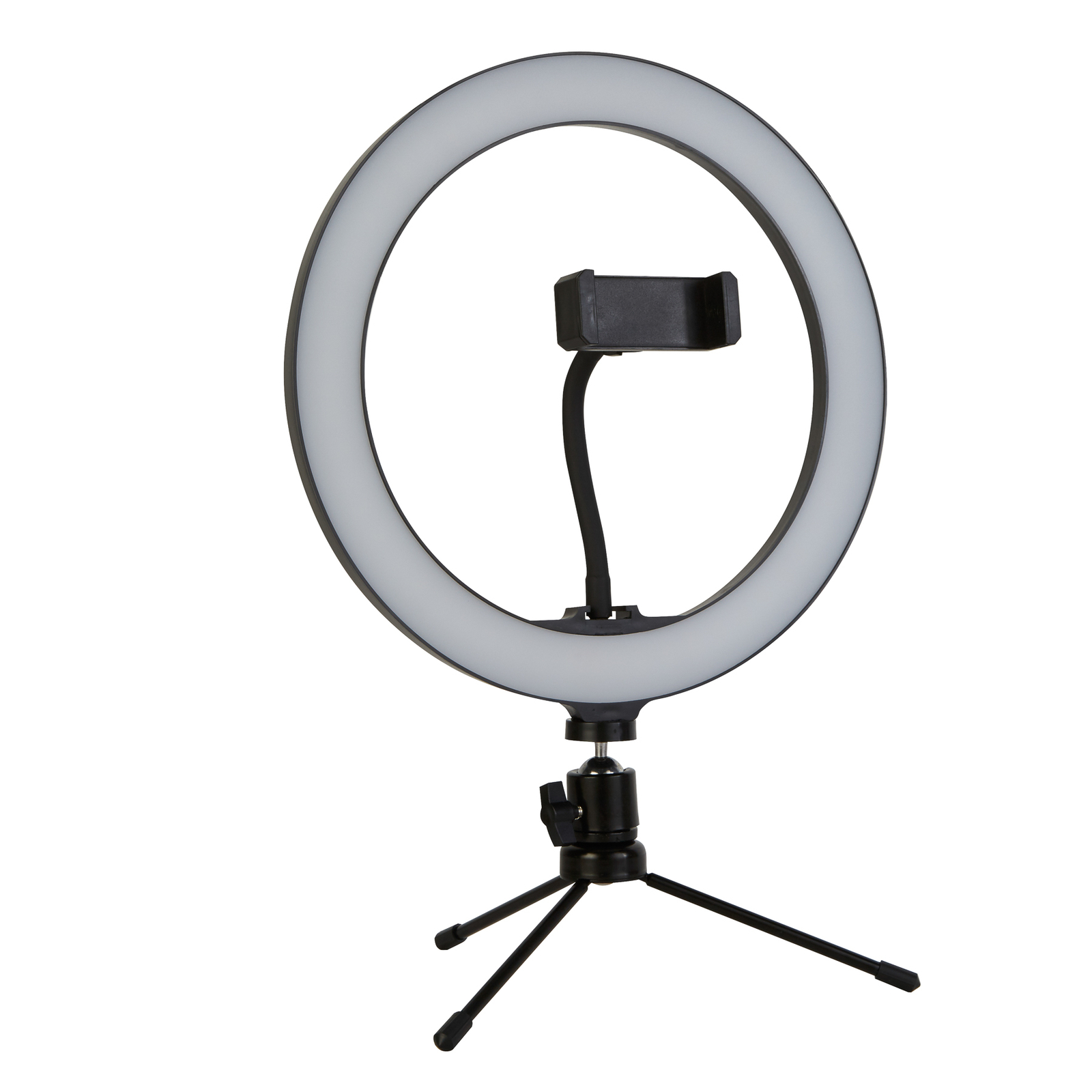 LED-Ringlampe Selfie Tripod, Handy-Halter USB CCT
