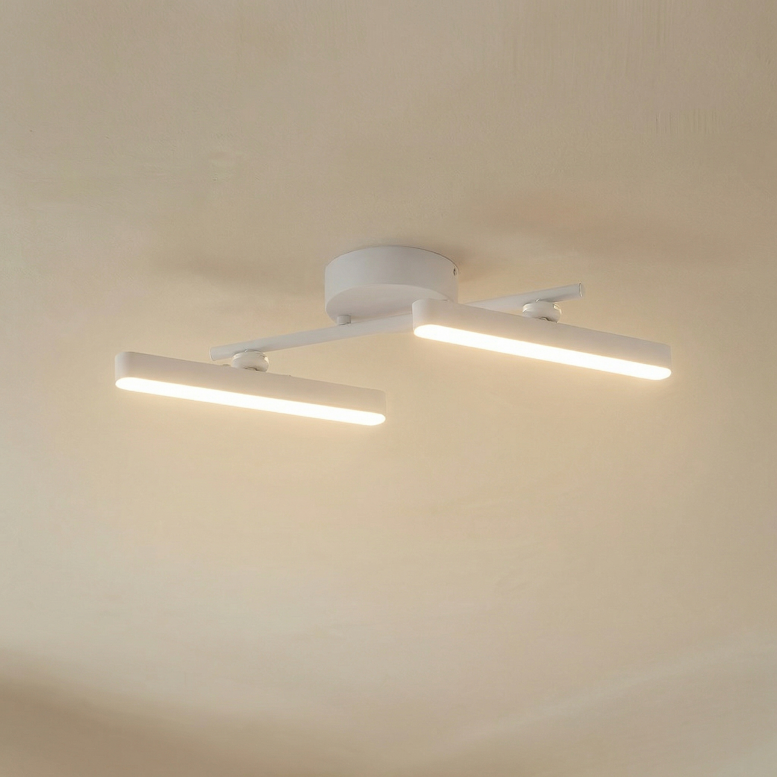 Lindby LED spot Eldrin, wit, 2-lamps, lichtstrip