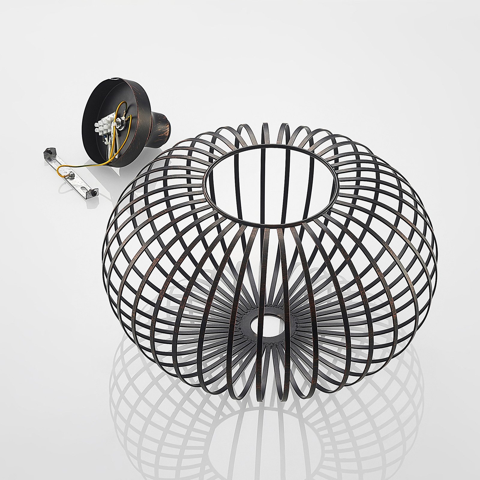 Rosalea Deckenleuchte Black/Copper - Lindby