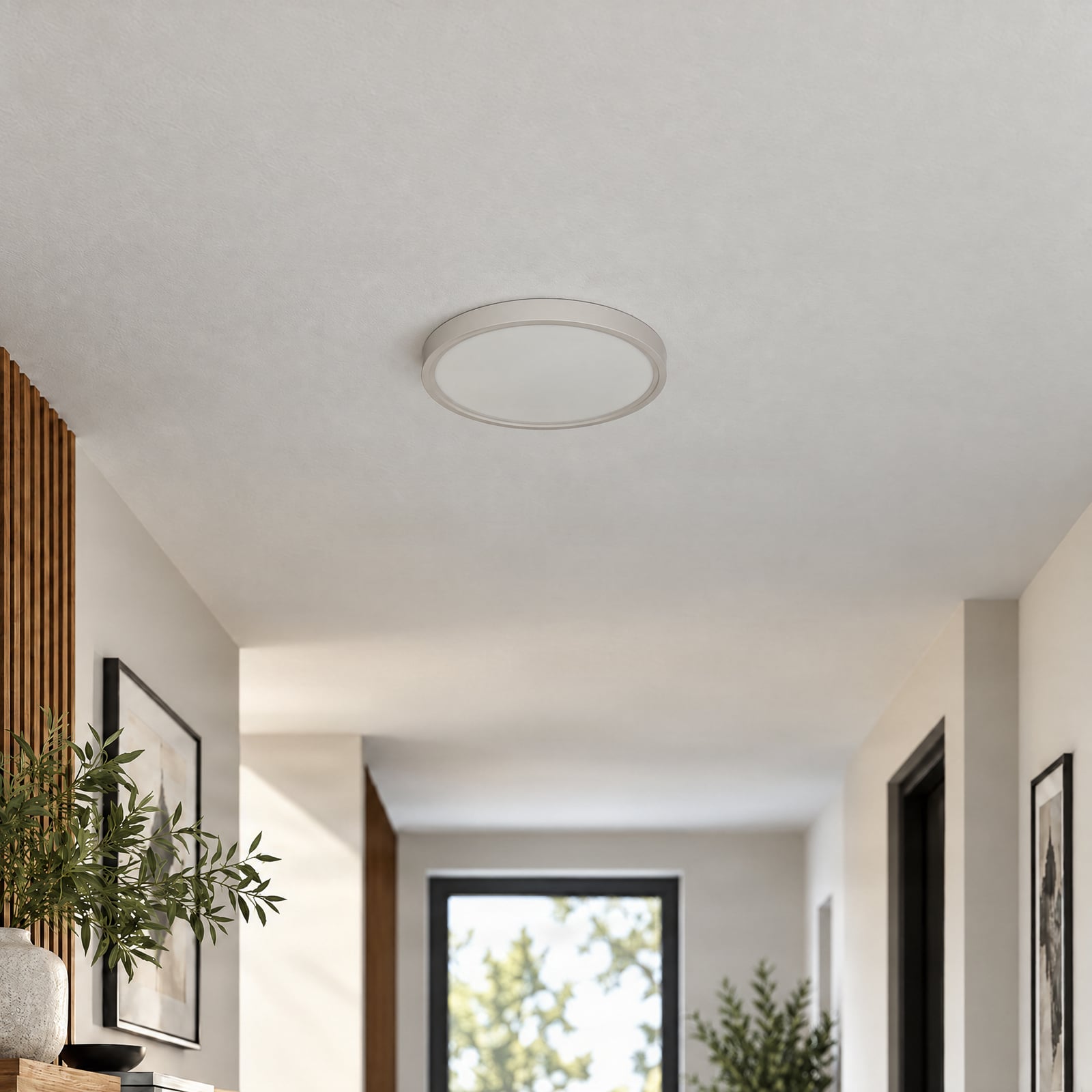 Lindby LED-loftlampe Pravin, Ø 30 cm, CCT, hvid Lindby LED-loftlampe Pravin, Ø 30 cm, CCT, hvid
