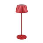 LED настолна лампа Suarez, червена, височина 39 cm, метал, с възможност за