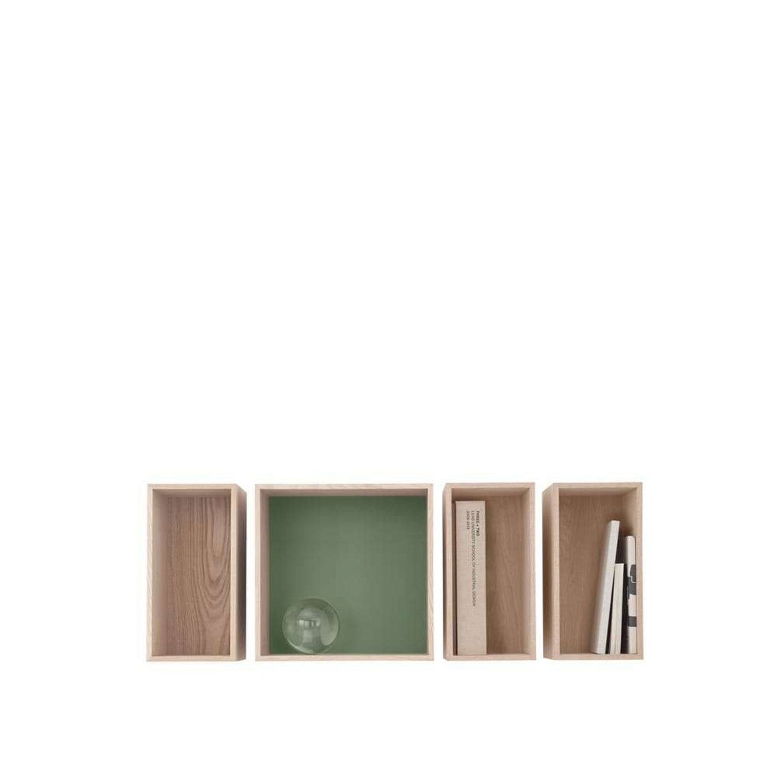 Mini Stacked Storage System Small Oak - Muuto