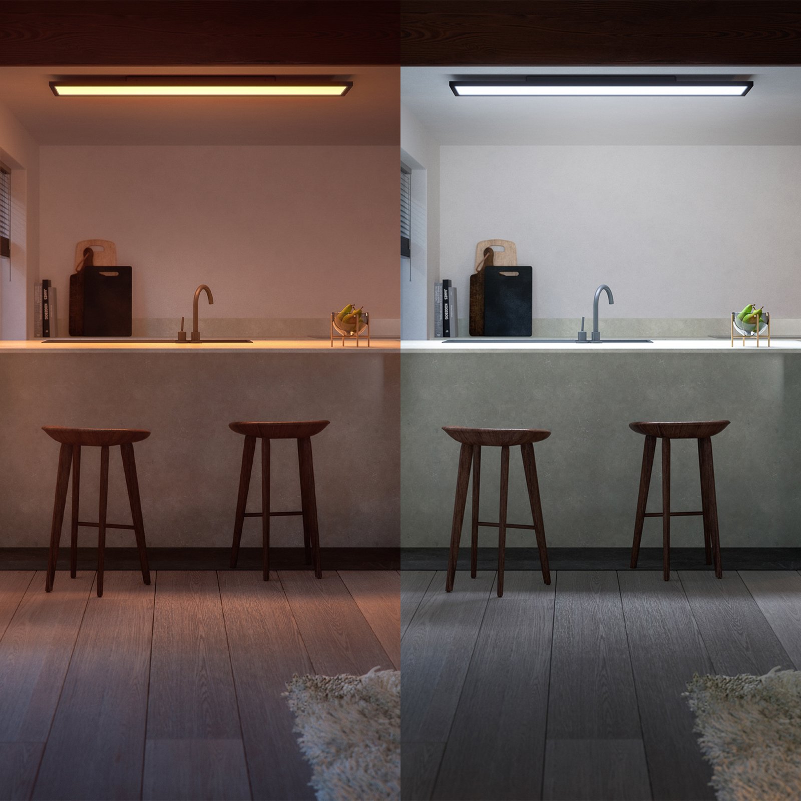 Philips Hue Pannello White Ambiance Aurelle 120 x 30 cm nero