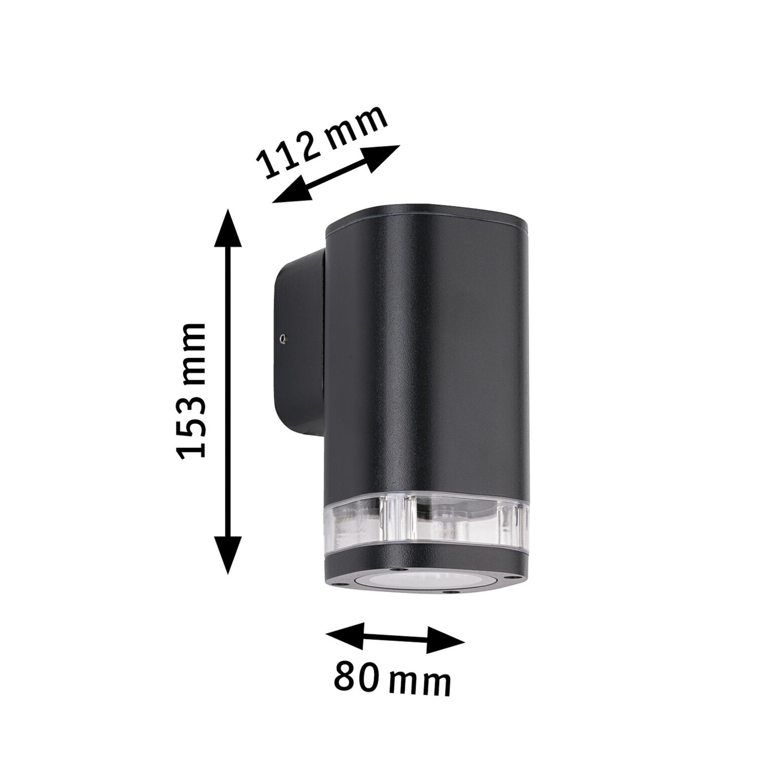 Colum Aplique Exterior SWR Antracita - Paulmann