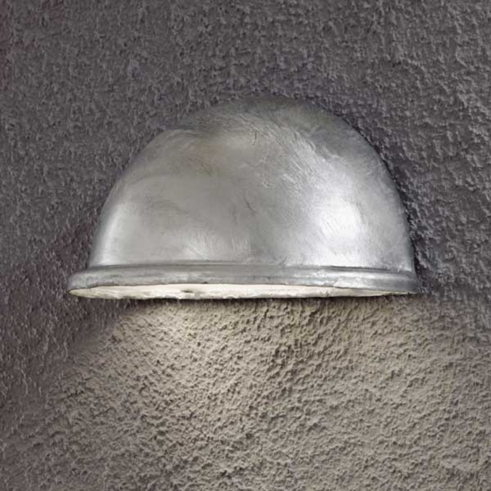Konstsmide Formskøn udendørs væglampe Torino, E14/galvanis. - væglampe udendørs - moderne udendørslampe klar - metal, plexiglas