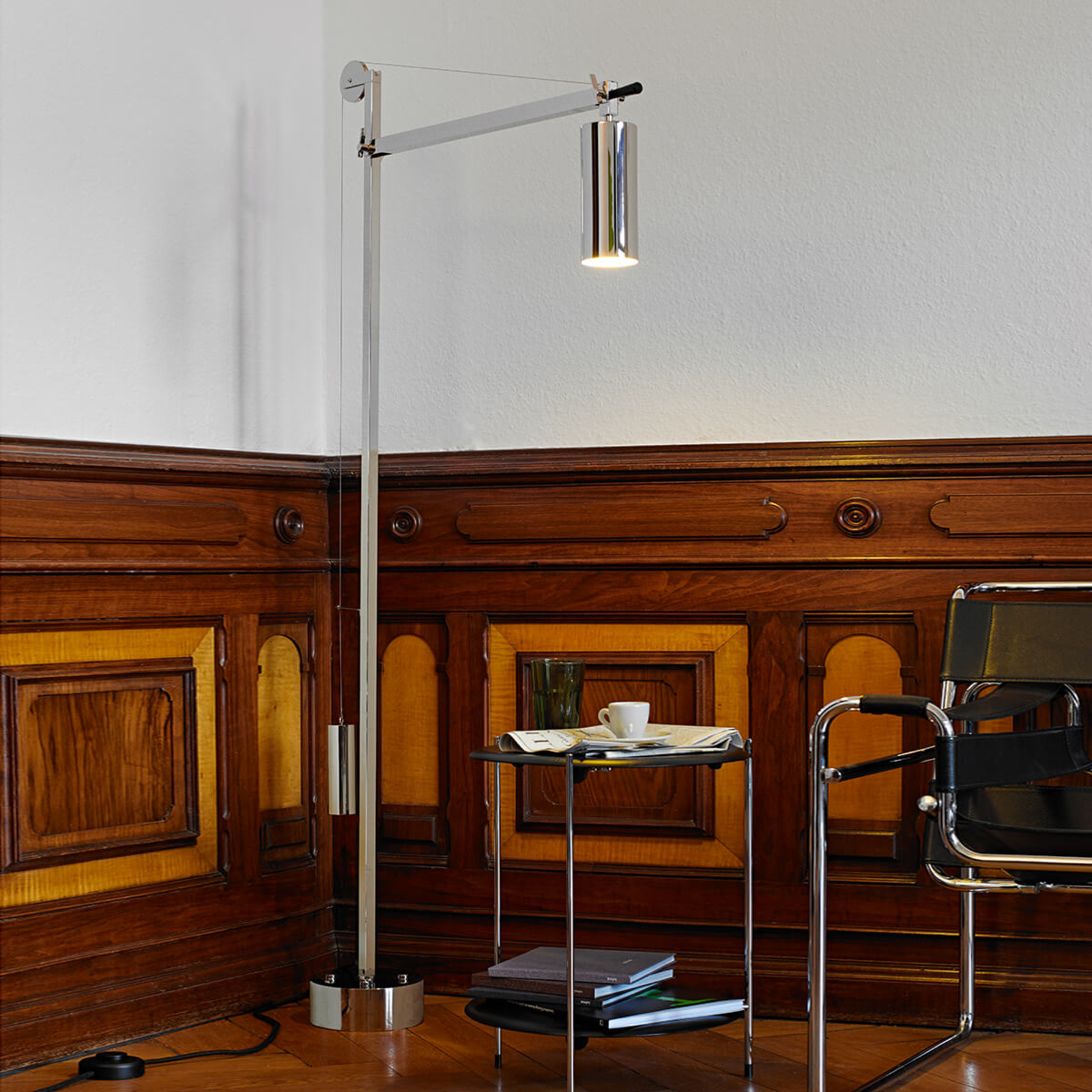 Tecnolumen Omkreds - gulvlampe, Bauhaus stil